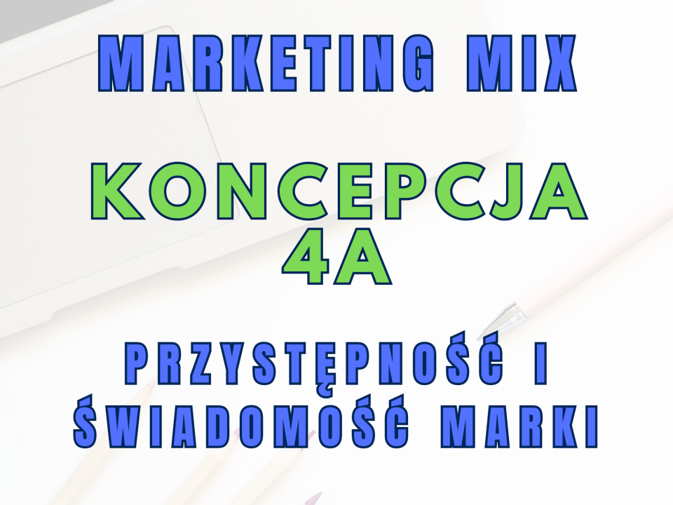Marketing Mix 4A: zbuduj przystępność i świadomość marki