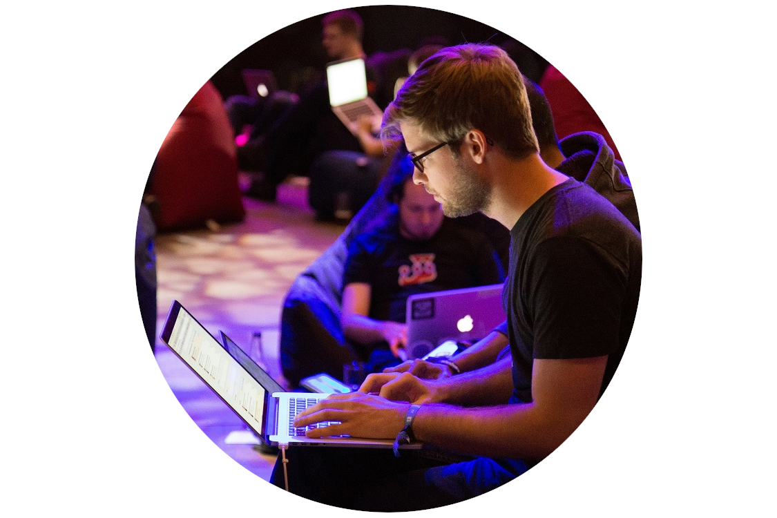 man working on a google ads campaign