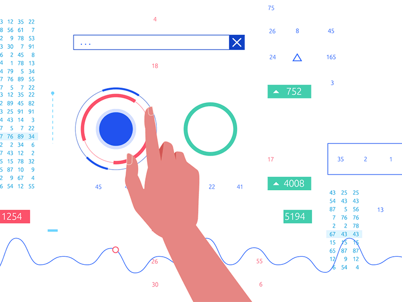 calculations gif hand numbers statistics costs